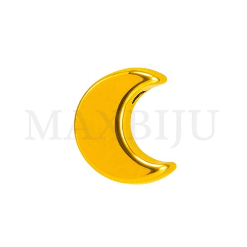 Stainless Steel Moon Bead