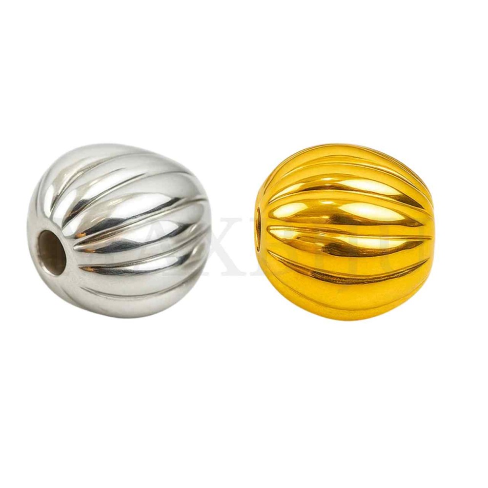 Stainless Steel Bead with Pattern