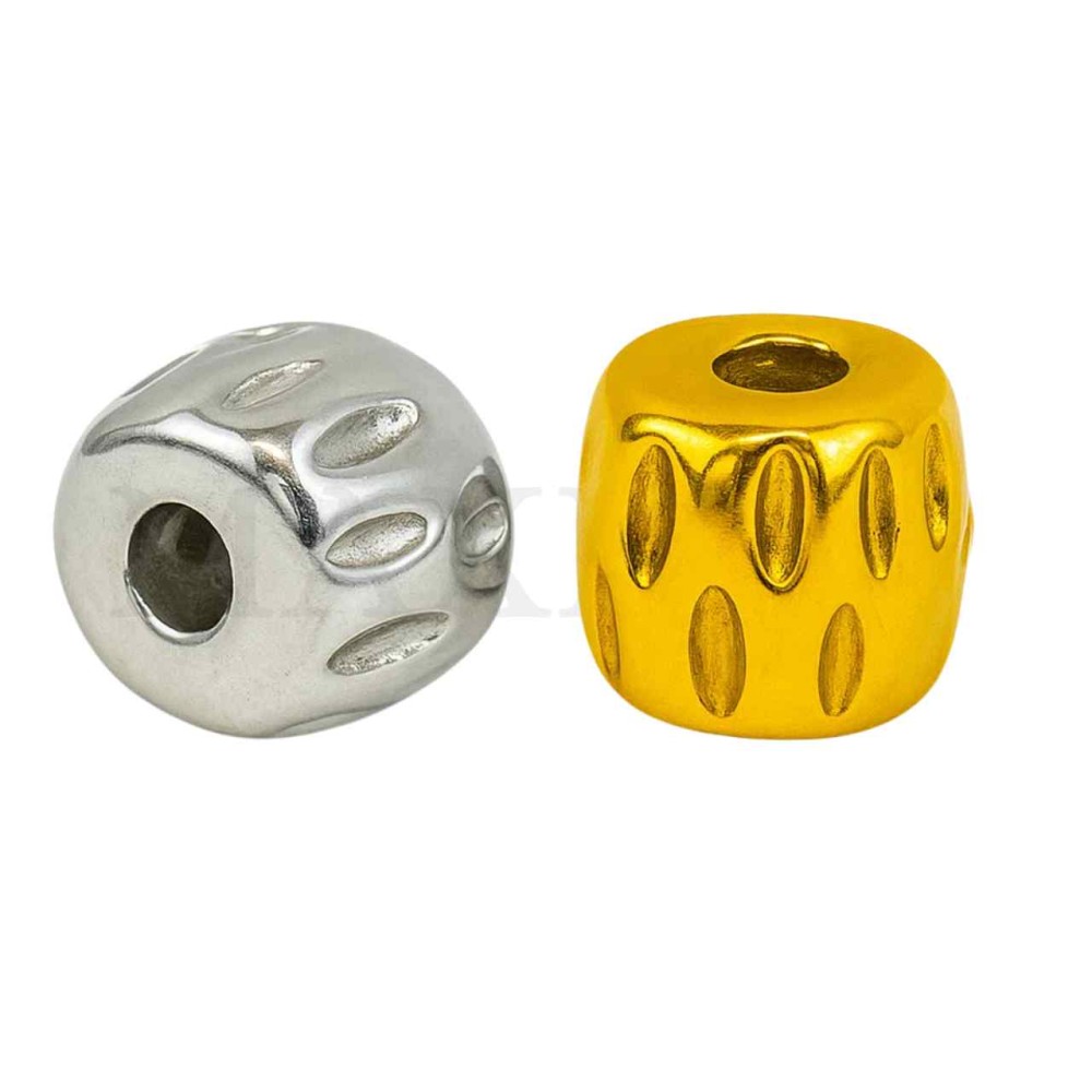 Stainless Steel Bead with Pattern