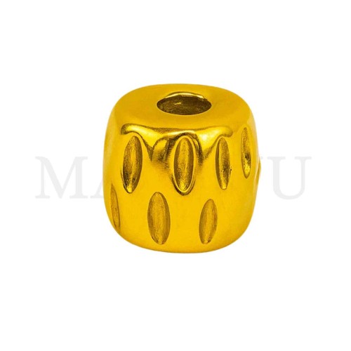 Stainless Steel Bead with Pattern