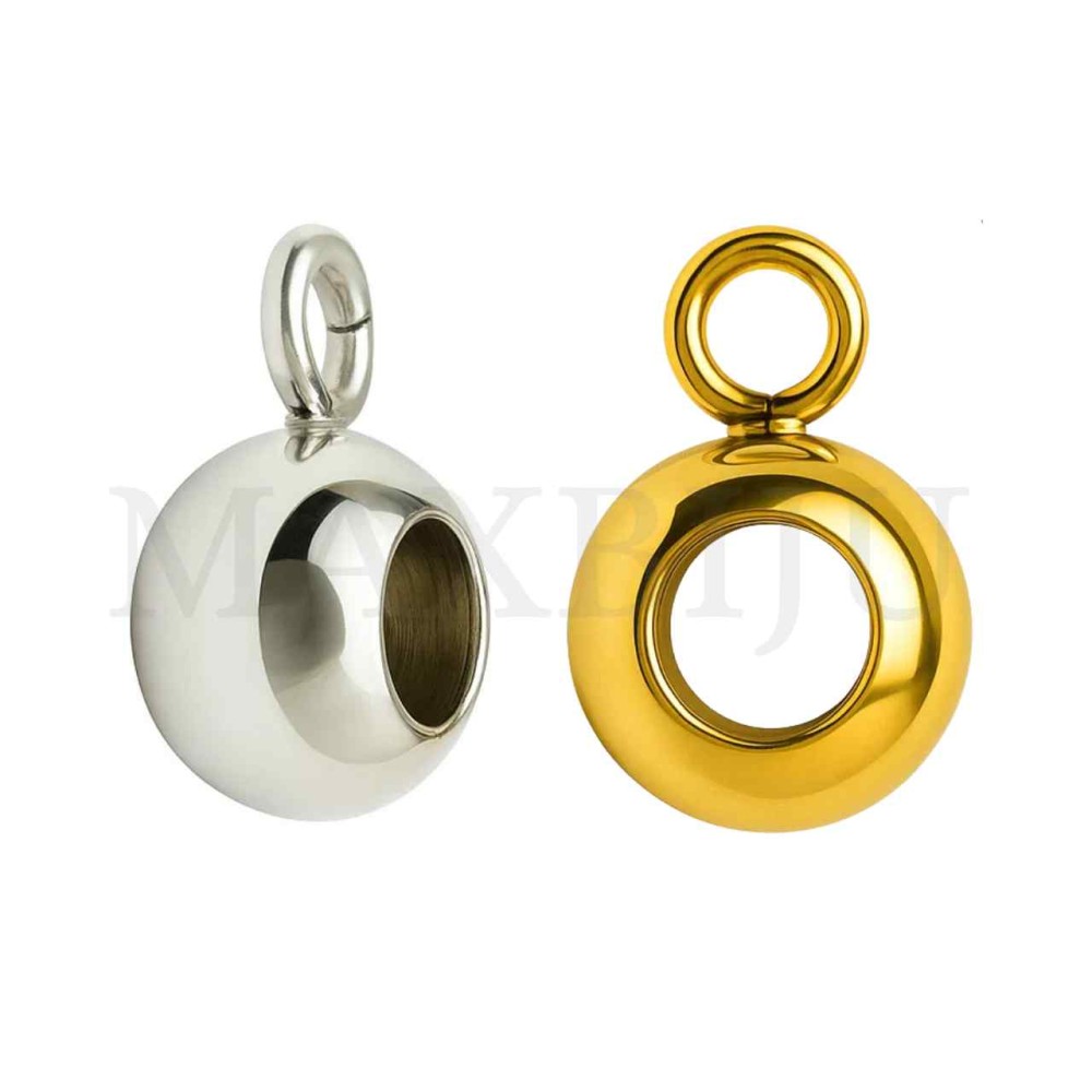 Stainless Steel Round Beads with Ring 6mm