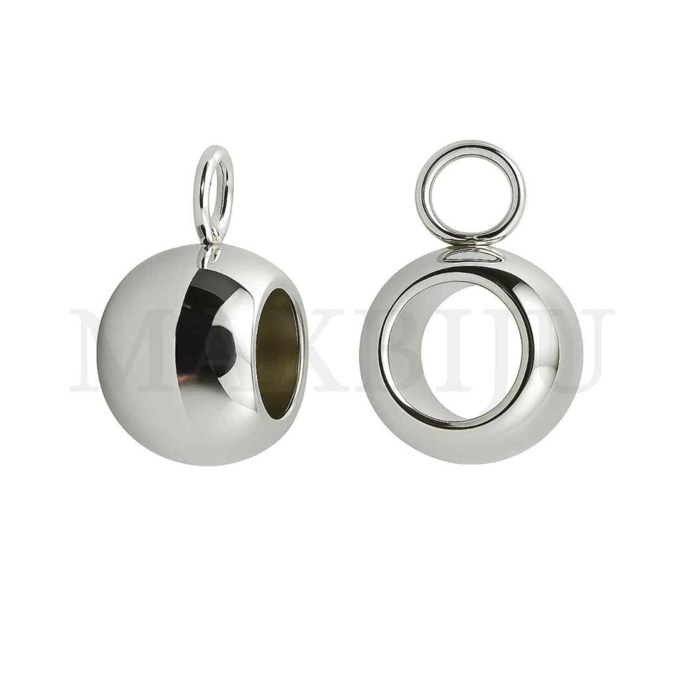 Stainless Steel Round Beads with Ring 8mm