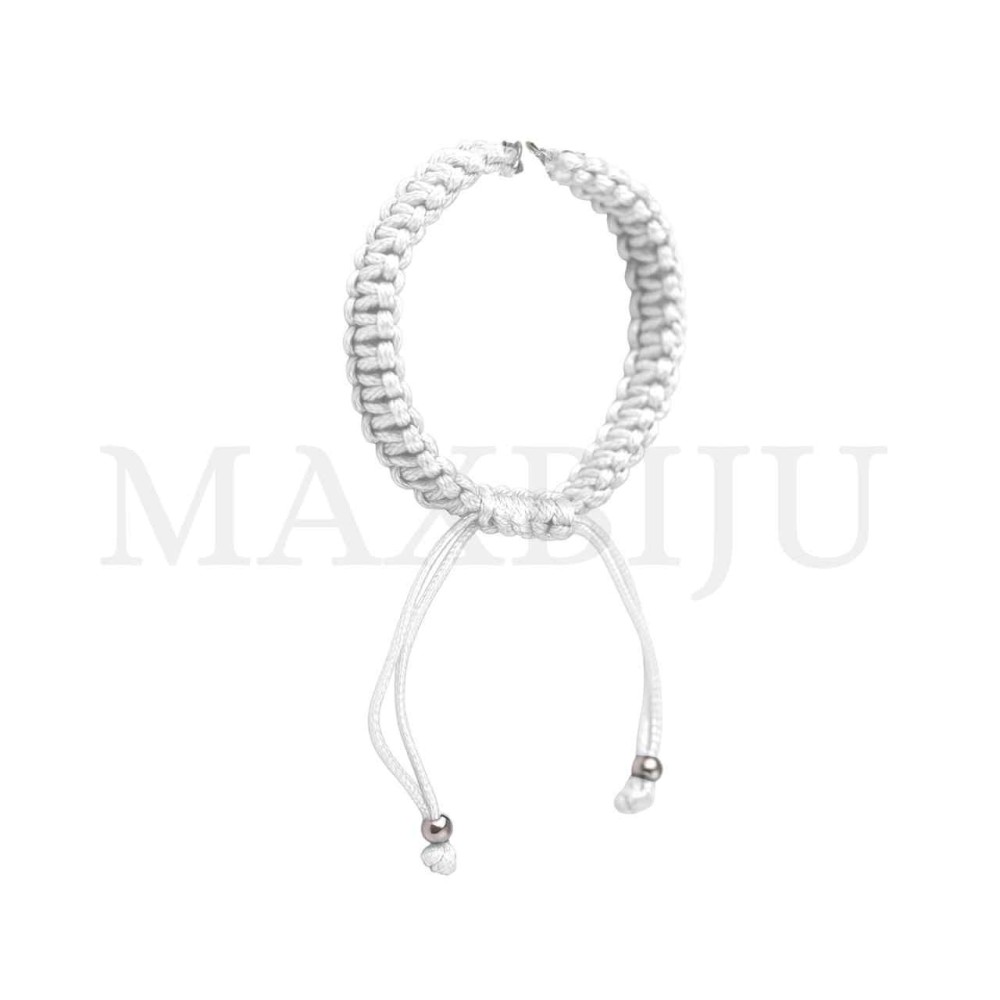 Steel Semi-Ready Adjustable Macrame Bracelet