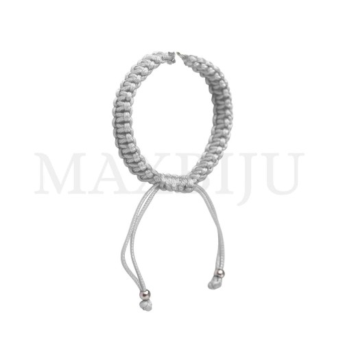 Steel Semi-Ready Adjustable Macrame Bracelet