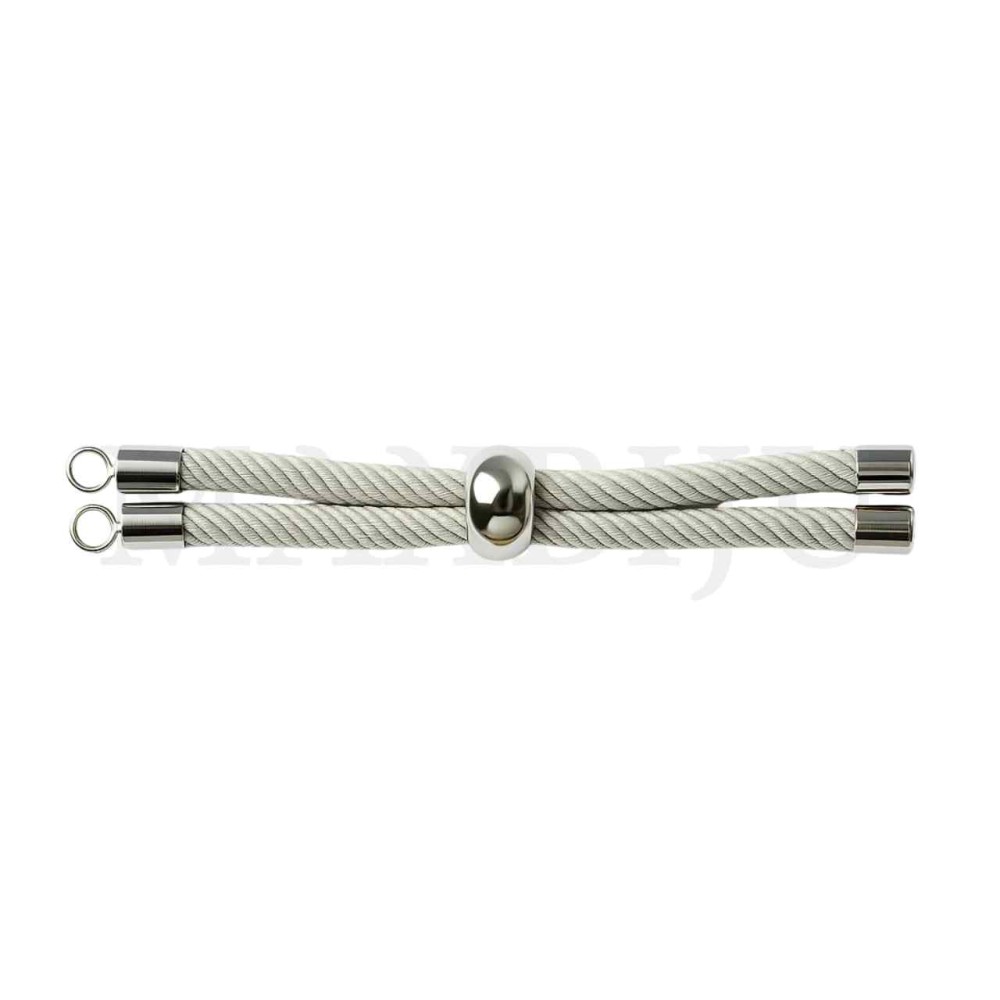 Steel Semi-Ready Adjustable Bracelet - Gray