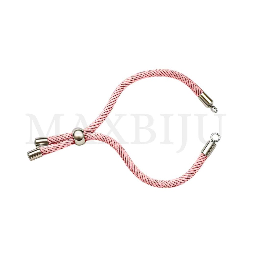 Steel Semi-Ready Adjustable Bracelet - Rose