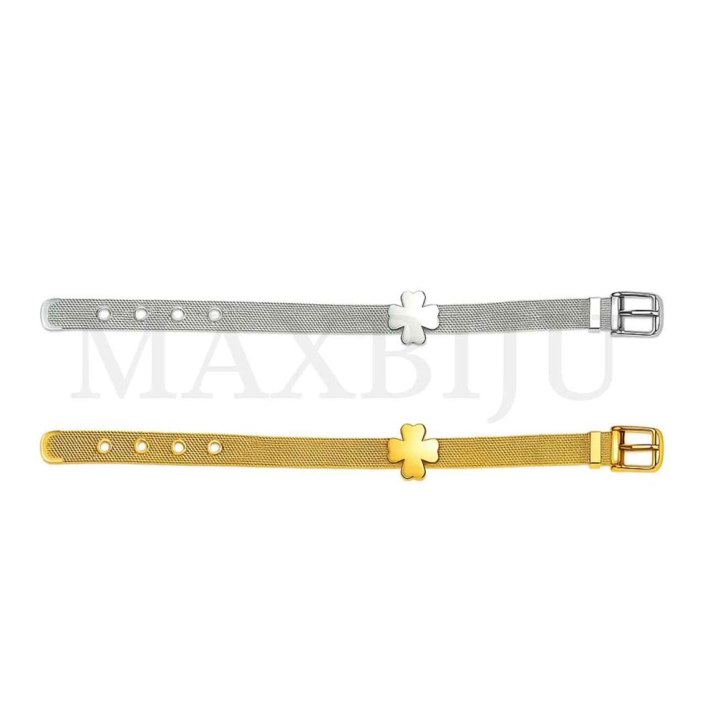 Steel Bracelet 15x15mm - Clover