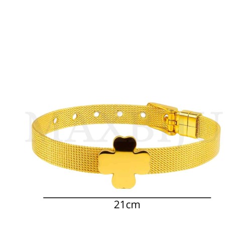 Steel Bracelet 15x15mm - Clover
