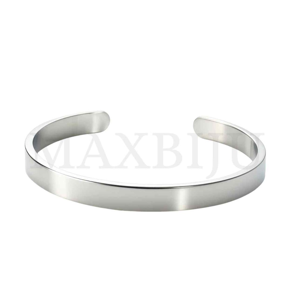 Steel Flat Bracelet 6mm