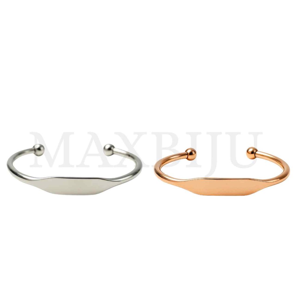 Steel Bracelet with Beads