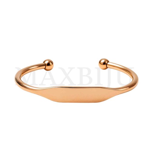 Steel Bracelet with Beads