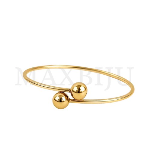 Steel Bracelet with Beads