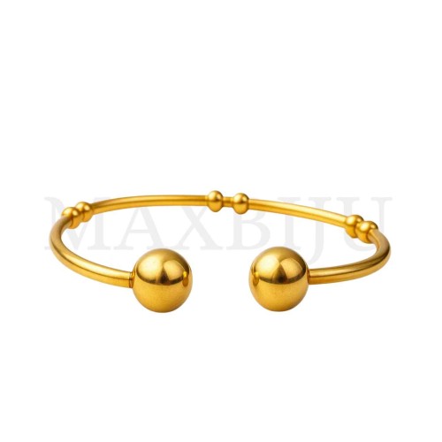 Steel Semi-Ready Bracelet with Beads