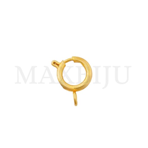 Steel Spring Clasp with Open Ring 12mm