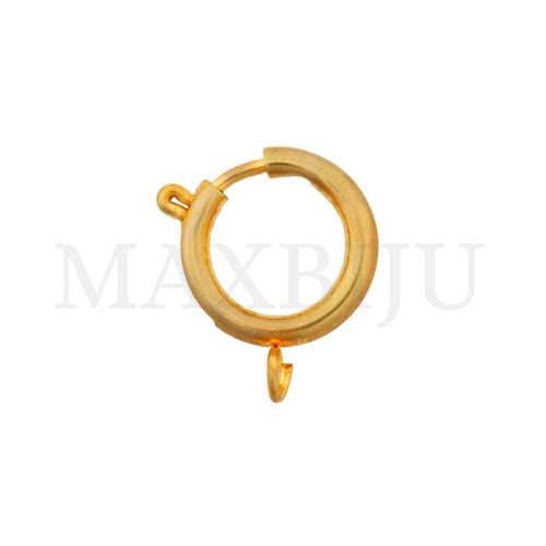 Steel Spring Clasp with Open Ring 18mm