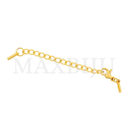 Steel Lobster Clasps with End Caps 1mm Cord