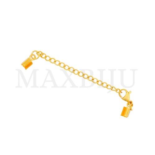 Steel Lobster Clasps with Crimp Ends for 3.5mm Cord