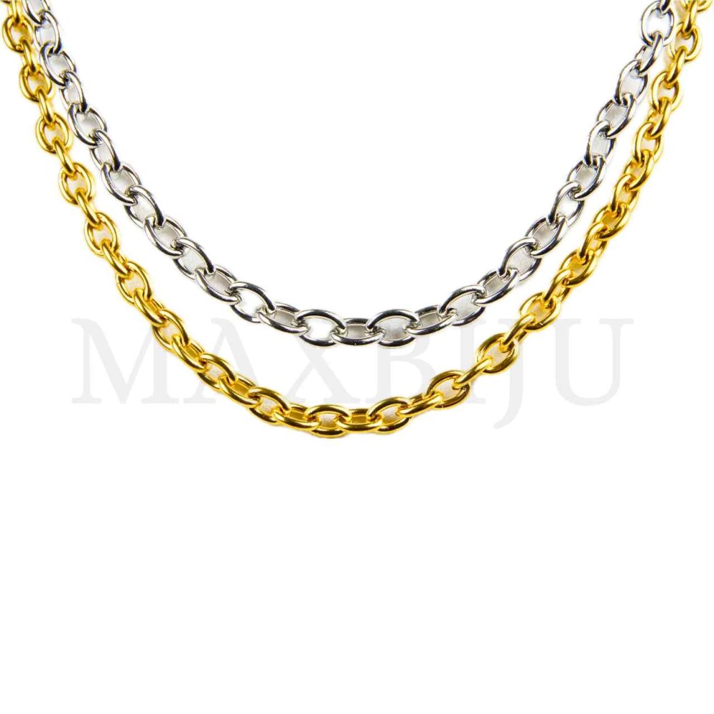 1.5mm Steel Oval Links Chain (75mm)