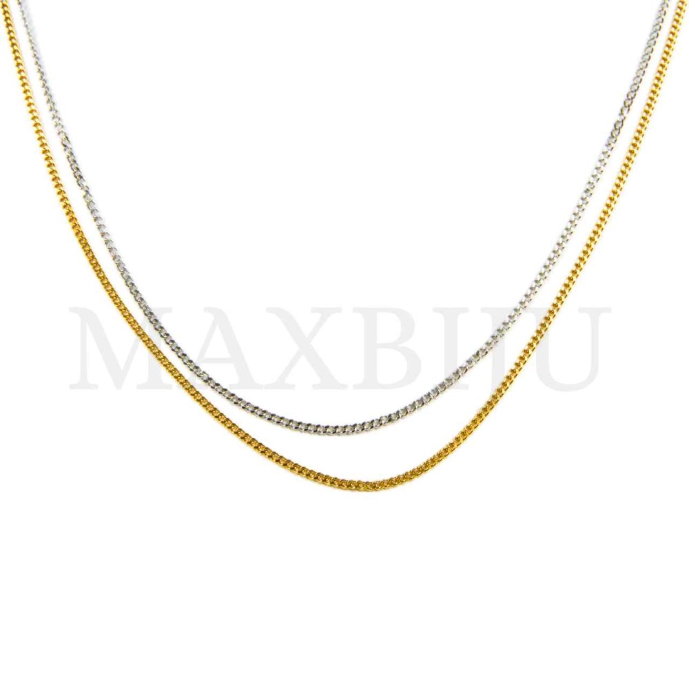 0.4mm Steel Oval Links Rope Chain Brushed (45mm)