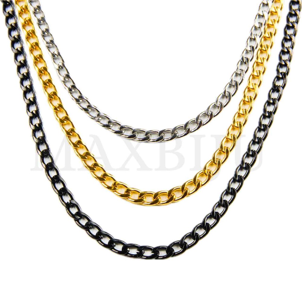 1.2mm NK 1:1 Steel Figaro Links Chain (60mm)