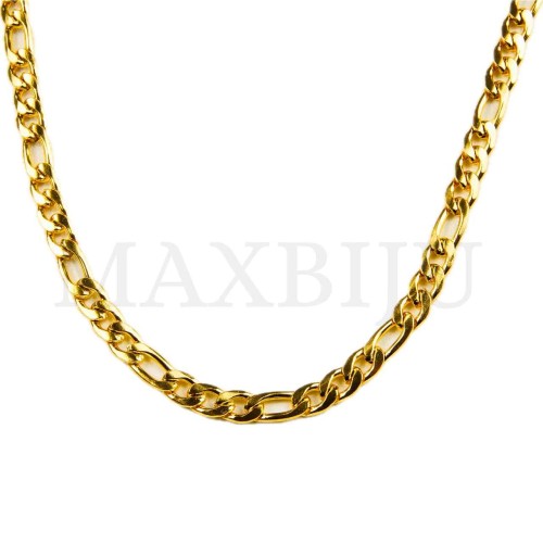 1.6mm NK 3:1 Steel Figaro Links Chain (80mm)