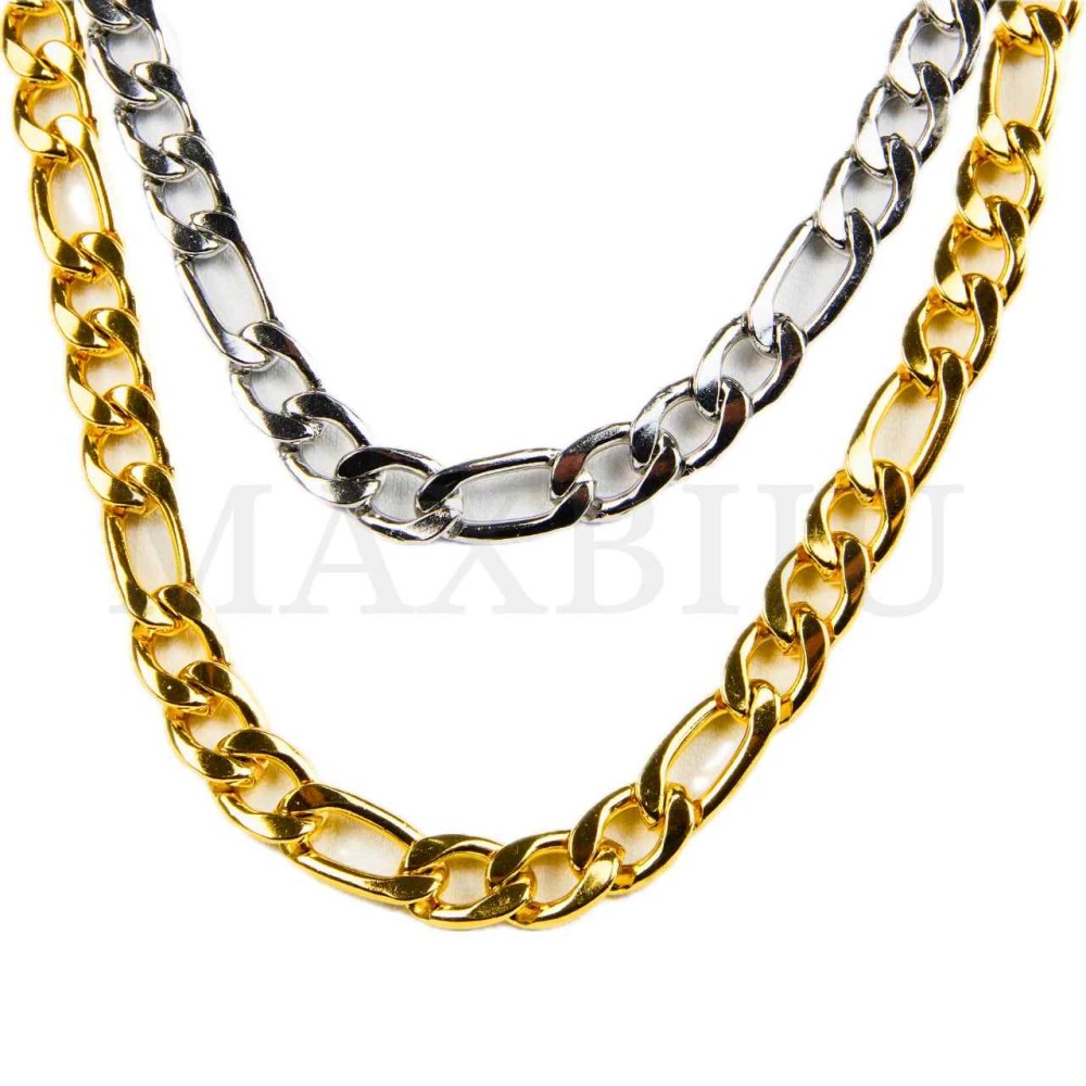 2.3mm NK 3:1 Steel Figaro Links Chain (60mm)