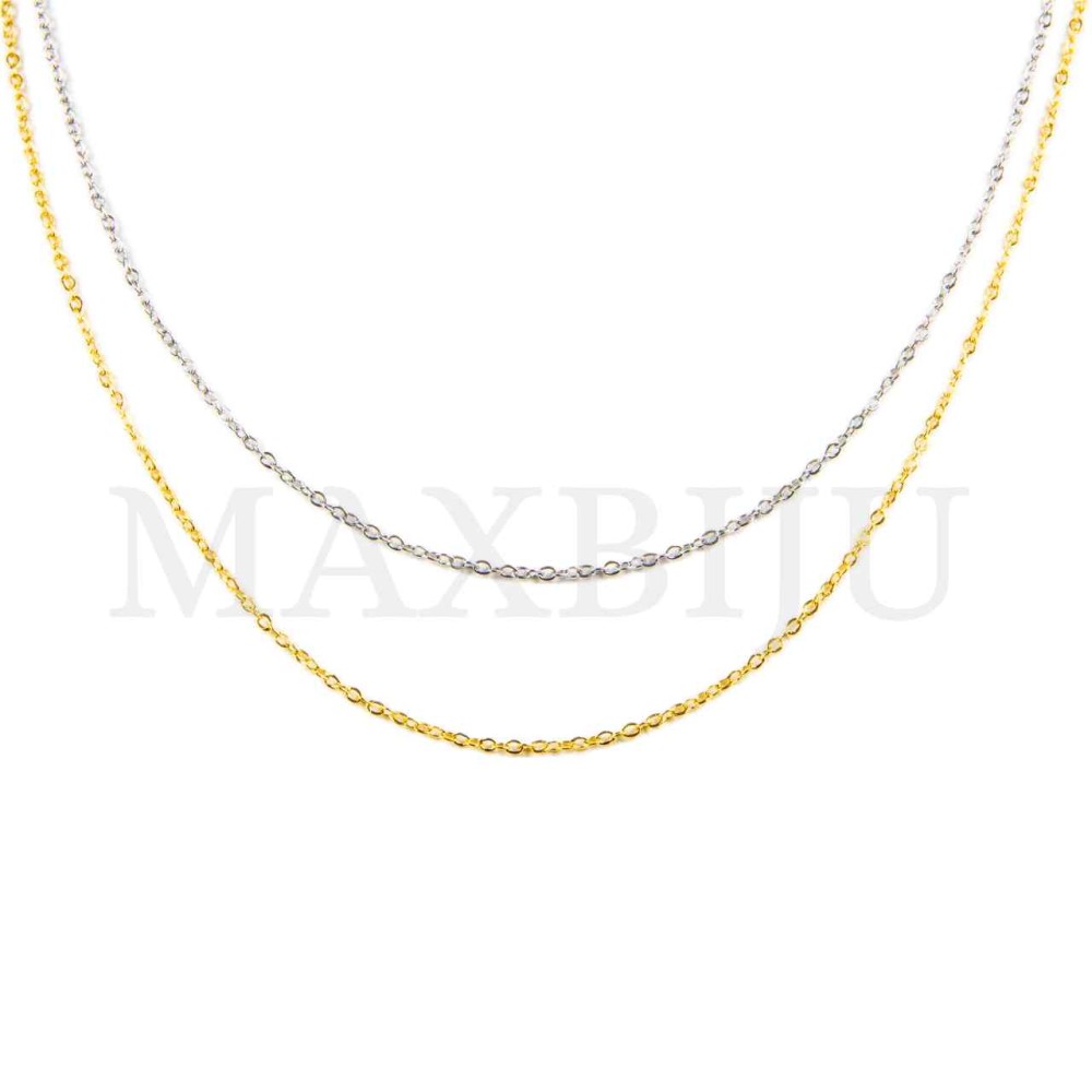 0.3mm Steel Cable Chain (45mm) - 12 pieces