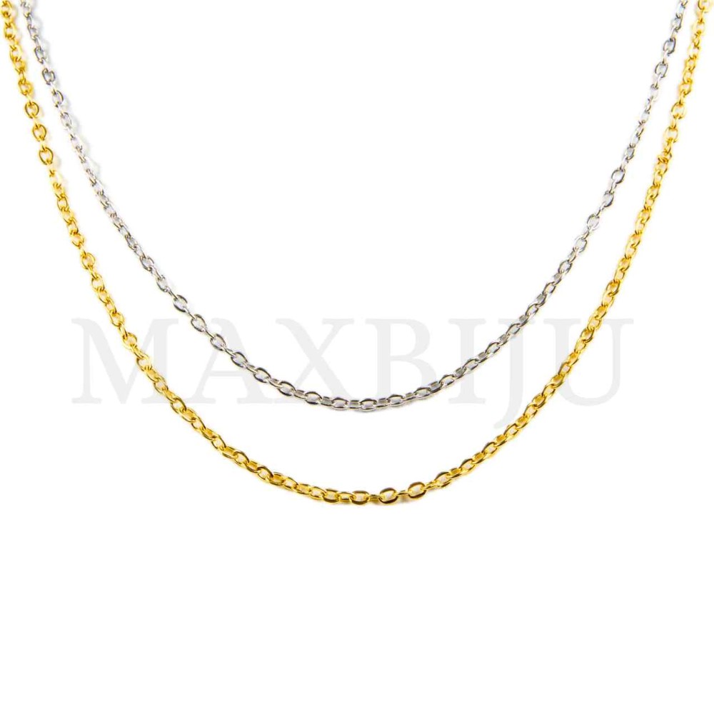 0.5mm Steel Cable Chain (45mm) - 12 pieces