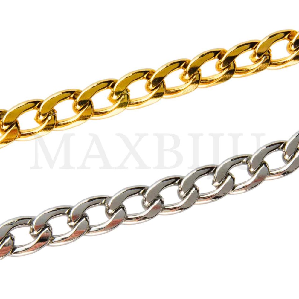 2.0mm NK 1:1 Steel Figaro Links Chain - Coil