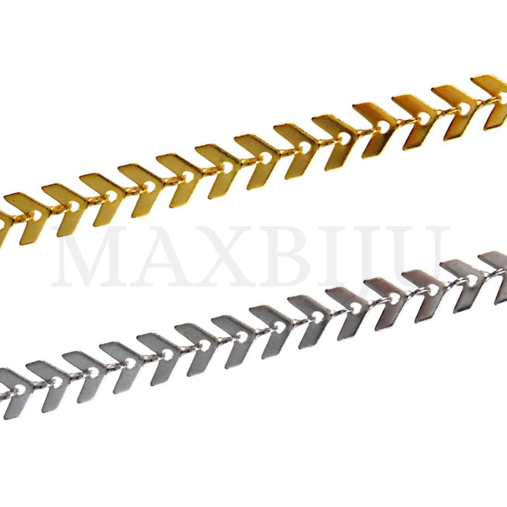 Stainless Steel Chevron Chain - Coil
