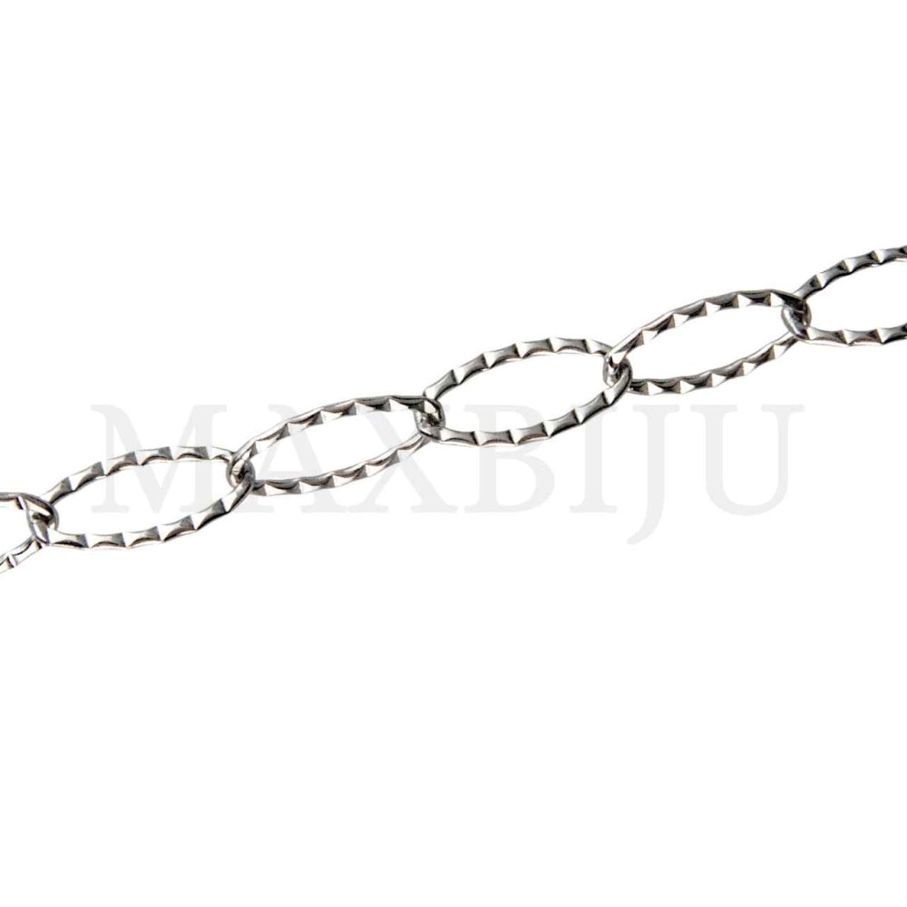 1.0x7x15 Stainless Steel Crimped Oval Link Chain - Coil