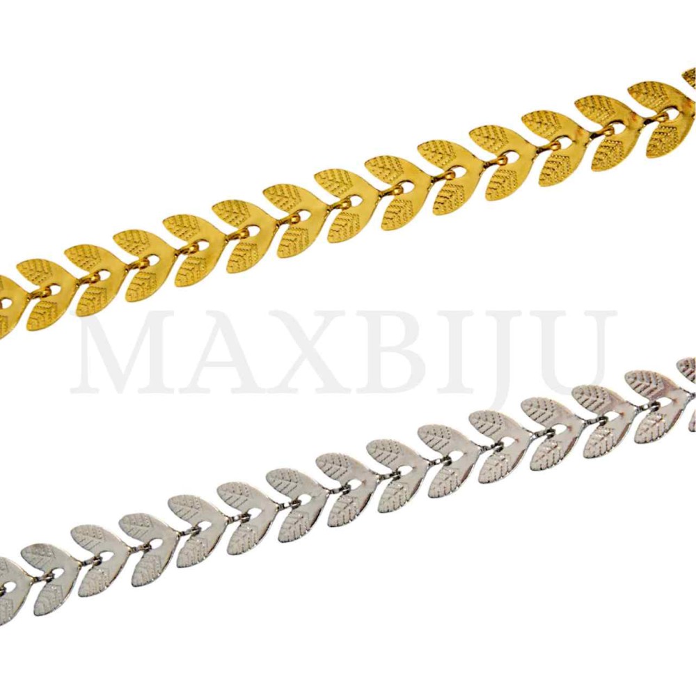 Stainless Steel Crimped Chevron Chain - Coil