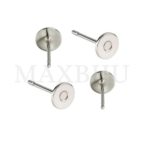Steel Earring Base 4mm
