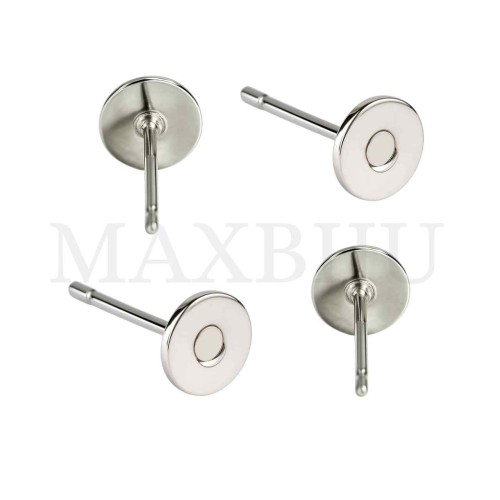Steel Earring Base 6mm