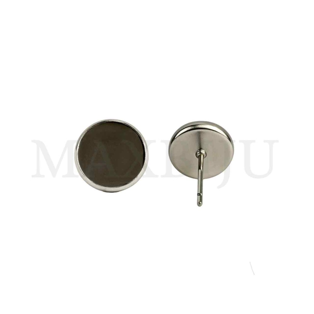 Steel Earring Base for Cabochon 12mm