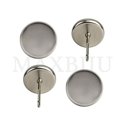 Steel Earring Base for Cabochon 14mm