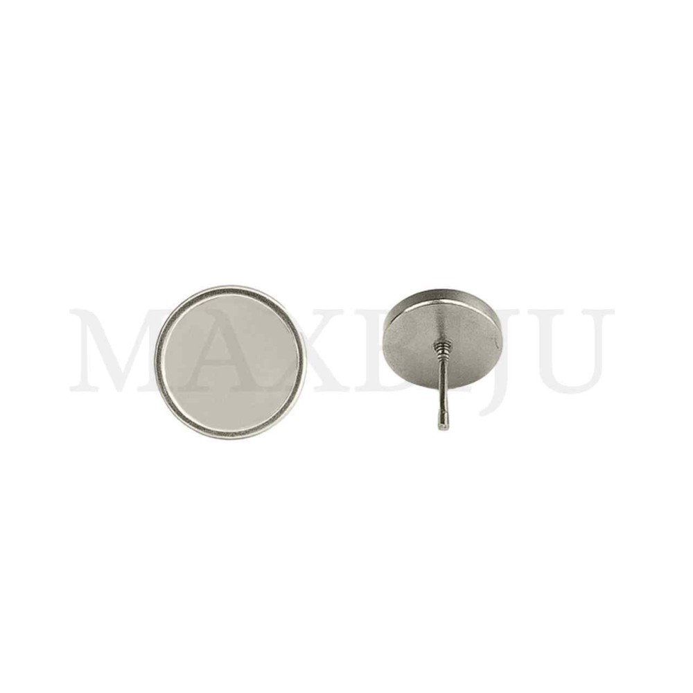 Steel Earring Base for Cabochon 10mm