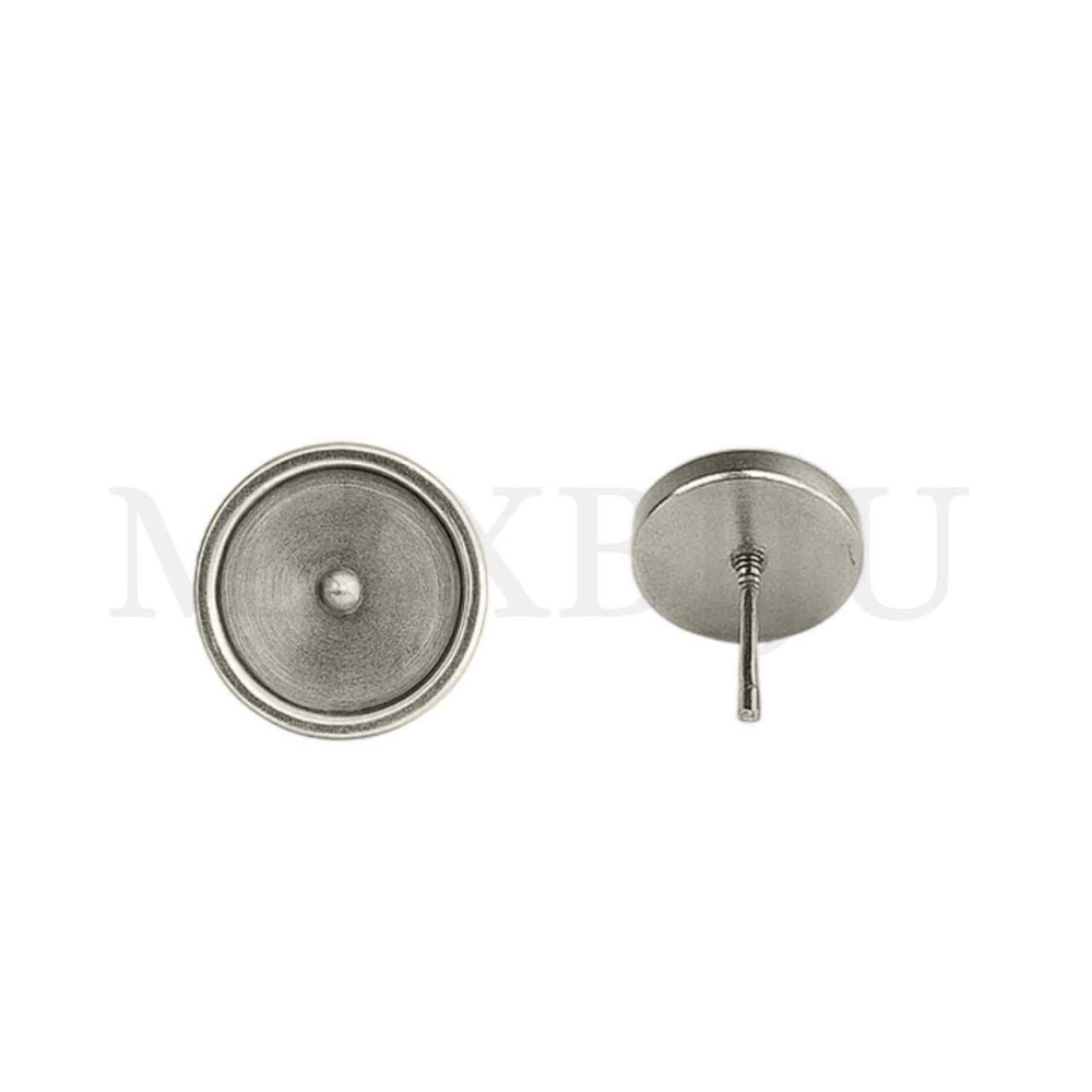 Steel Earring Base for Cabochon 12mm