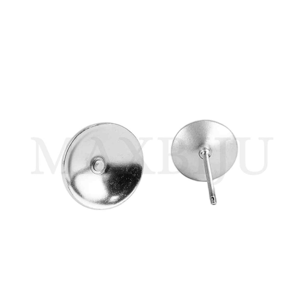 Steel Earring Base for Crystal Cabochon 4mm