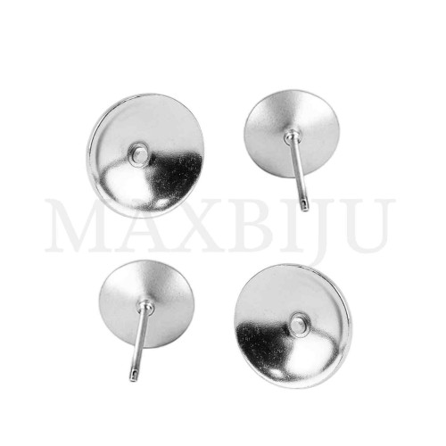 Steel Earring Base for Crystal Cabochon 4mm