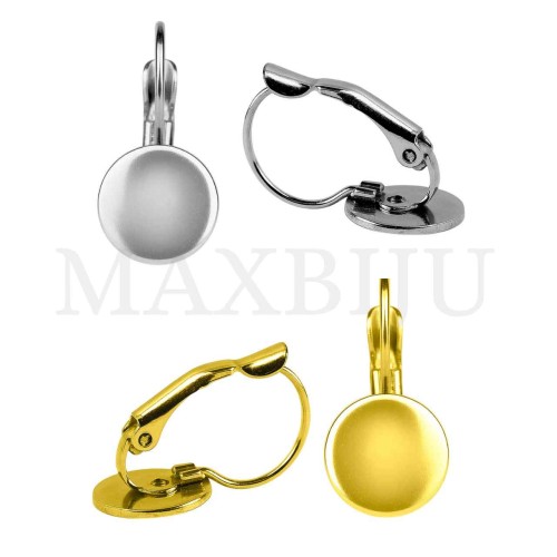 Steel Earring Base for Cabochon 10mm