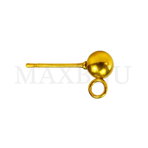 Steel Ball Earring Base 4mm