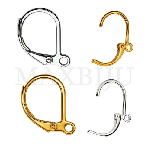 Steel Hoop Earring Base 14.5x10mm