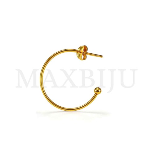 Steel Half Hoop Earring Base 25mm