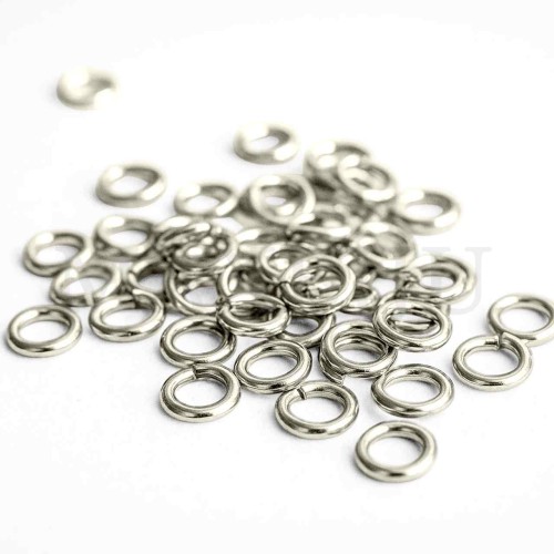 Steel Open Jumprings  0.5x3mm