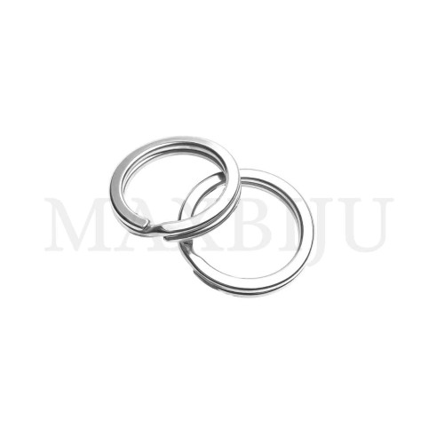 Polished Steel Keychain Jumprings 28mm