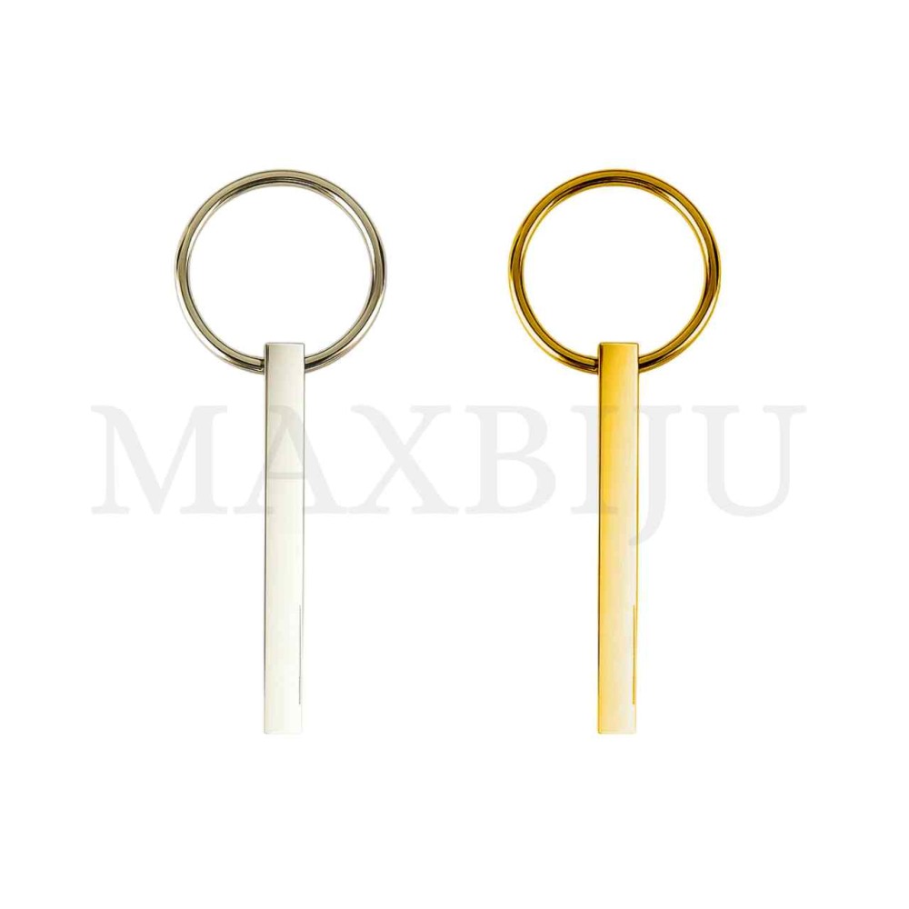 Steel Keychain Jumprings with Pendant