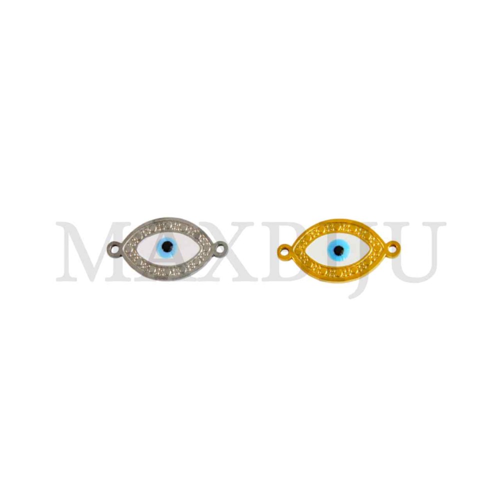 Stainless Steel Greek Eye Spacer 19x11mm