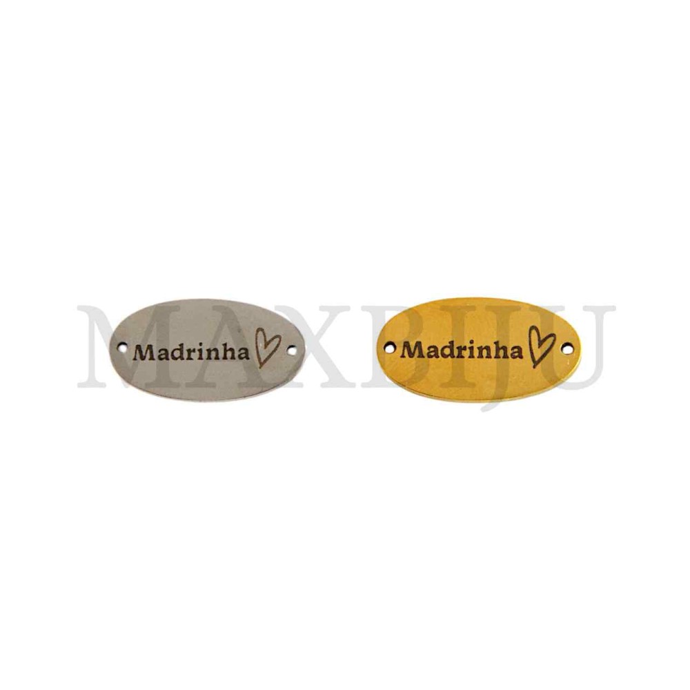 Stainless Steel "Madrinha" Oval Spacer 21x11mm.