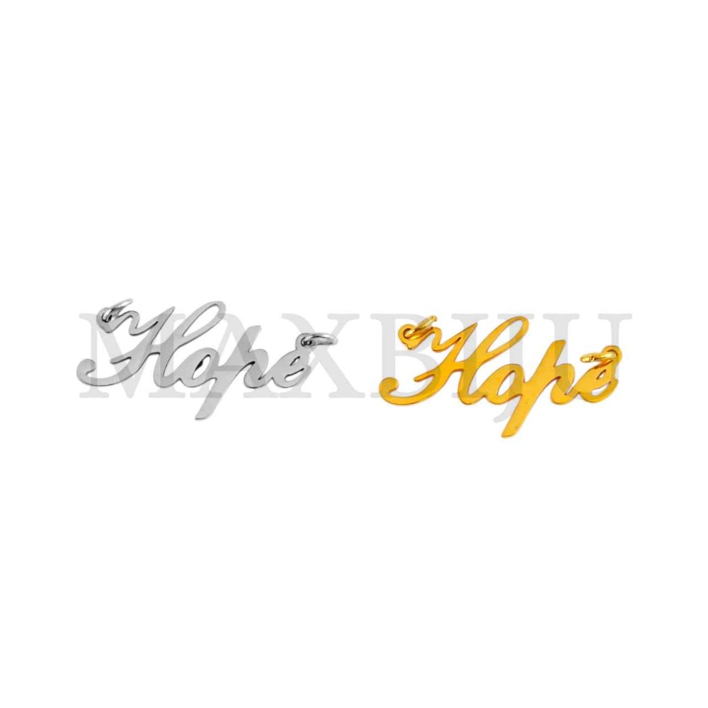 Stainless steel "Hope" Spacer 23x12mm.